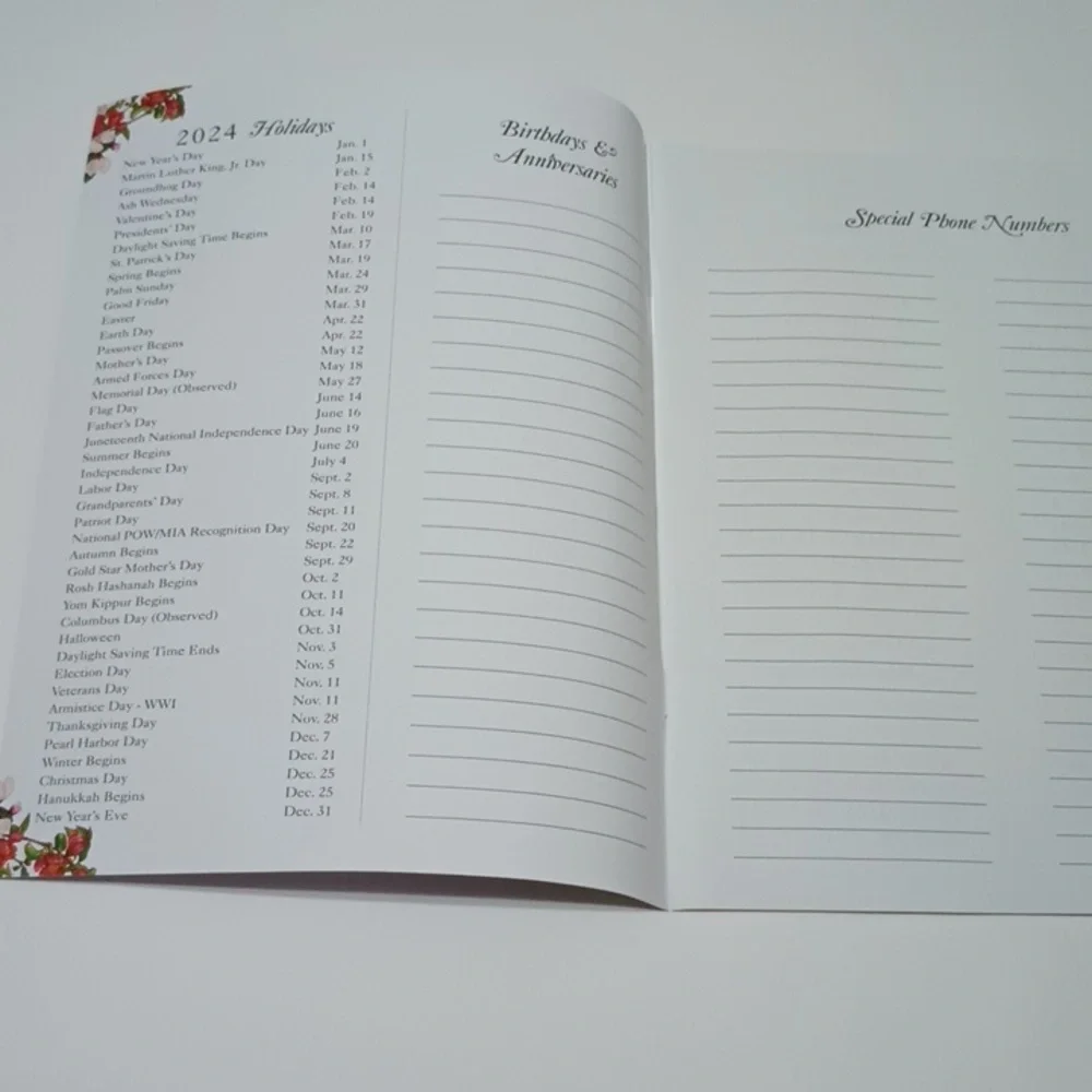2/$20 2024 Monthly Planner Thoughts & Inspirations Boys Town